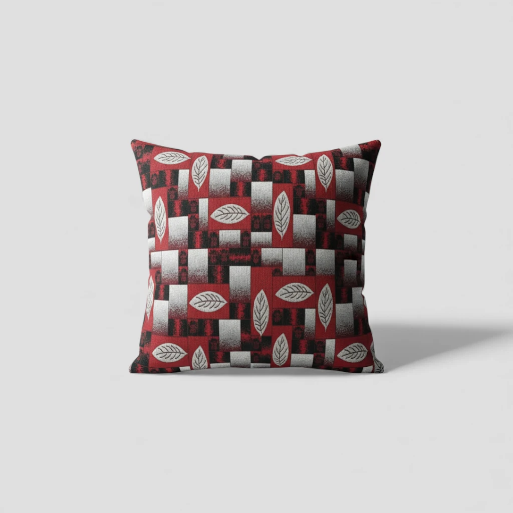 Ruby Block Cushion Cover